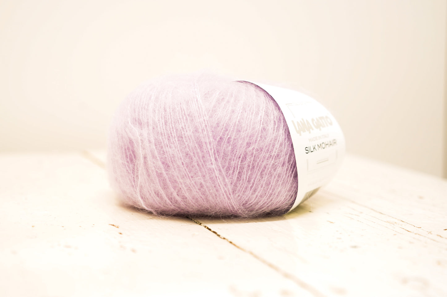 Soft lilac color 7258 - Lana Gatto lace Mohair Silk yarn