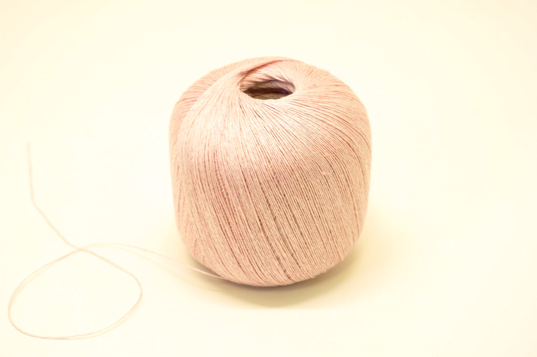 Leinen in Perlrosa, 100 g/600 m