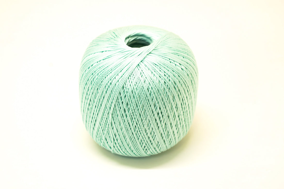 Light Mint blue mercerised cotton 100g/452m