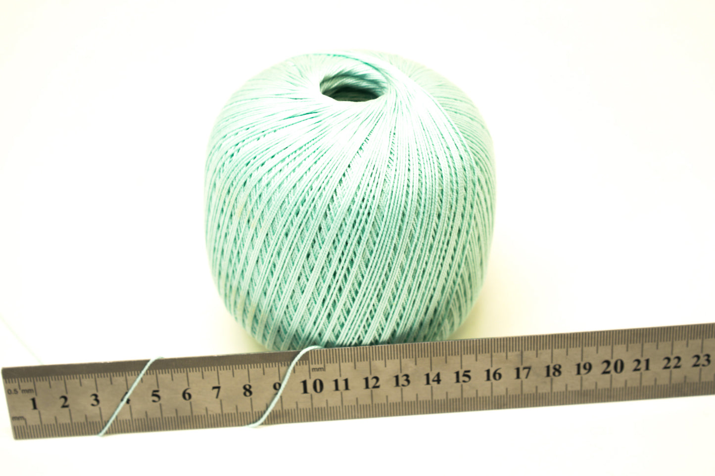 Light Mint blue mercerised cotton 100g/452m