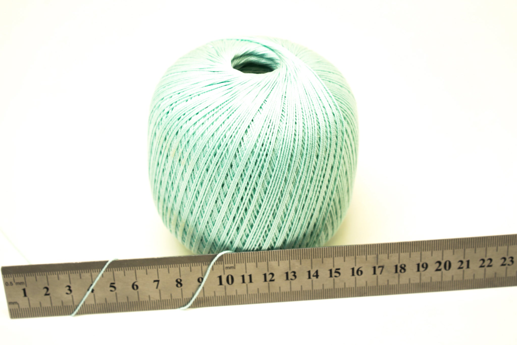 Light Mint blue mercerised cotton 100g/452m