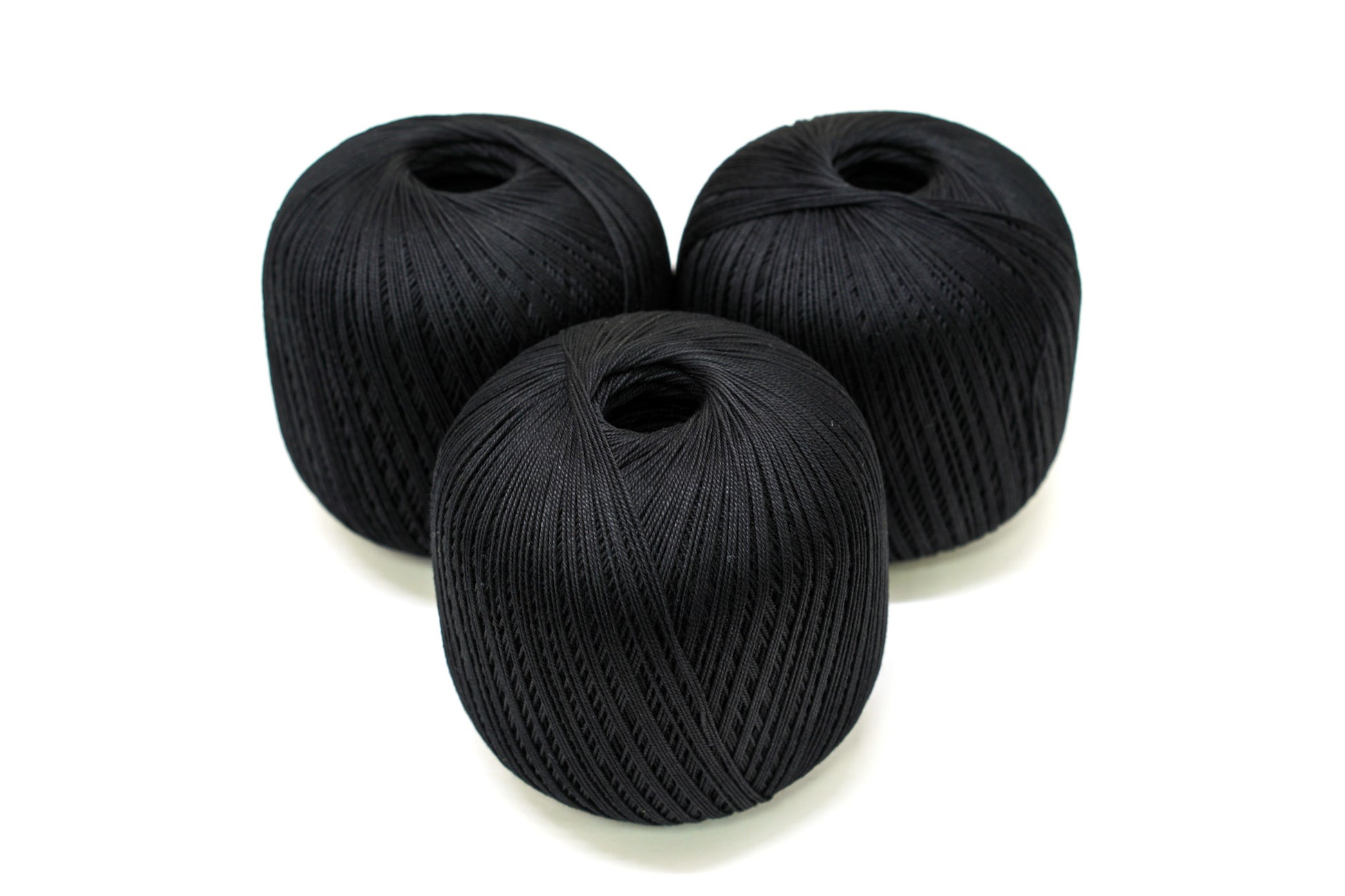 Black 100% mercerised cotton yarn - for making small projects like  crocheting toy amigurumi – Yarn Home