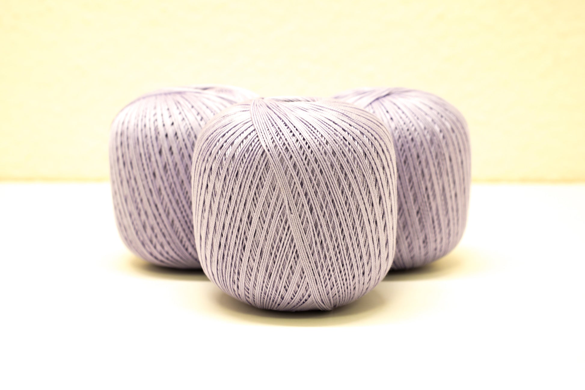 Purple 100% mercerised cotton yarn - for making small projects