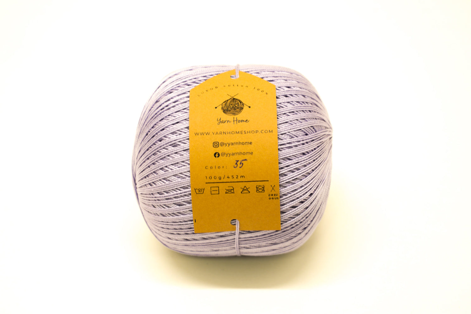 Lilac mercerised cotton 100g/452m