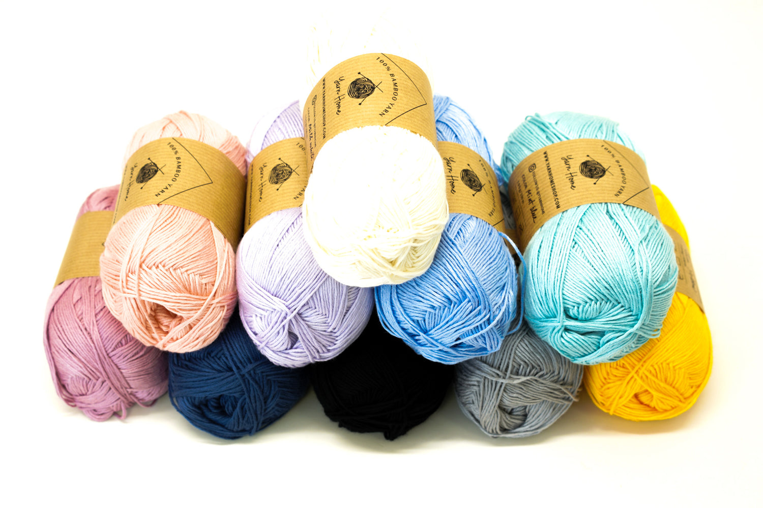 Blue-mint bamboo yarn