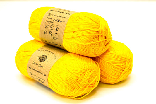 Sun Yellow 100% Bamboo Yarn