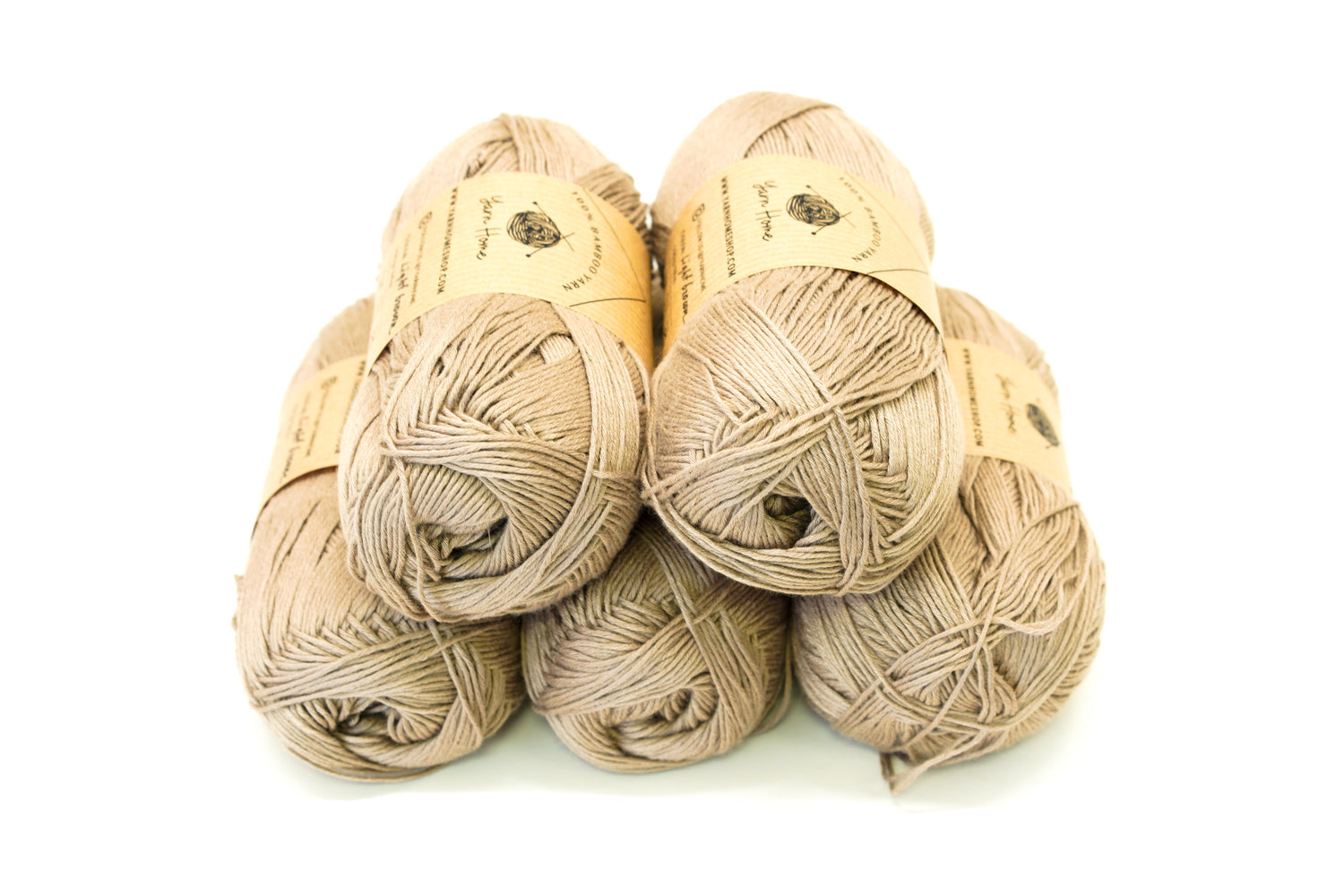 Light brown bamboo yarn