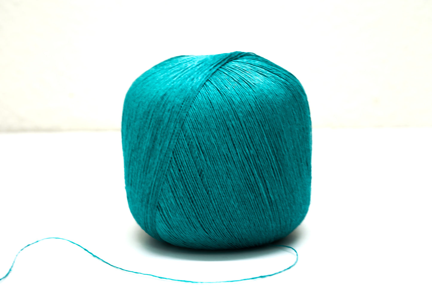 Turquoise colour durable linen yarn 100g