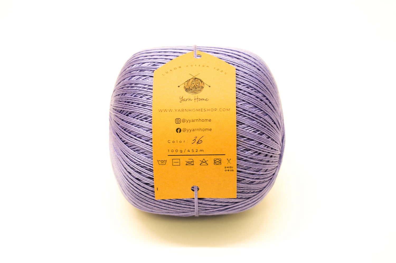 Purple mercerised cotton 100g/452m