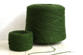 Forest green fingering wool yarn in cone - 900g/31.7oz. | forest-green-fingering-wool-yarn-in-cone-900g-31-7oz