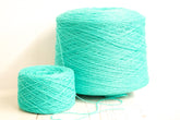 Mint blue fingering wool yarn in cone - 900g/31.7oz. | mint-blue-fingering-wool-yarn-in-cone-900g-31-7oz