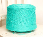 Mint blue fingering wool yarn in cone - 900g/31.7oz. | mint-blue-fingering-wool-yarn-in-cone-900g-31-7oz