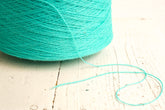 Mint blue fingering wool yarn in cone - 900g/31.7oz. | mint-blue-fingering-wool-yarn-in-cone-900g-31-7oz