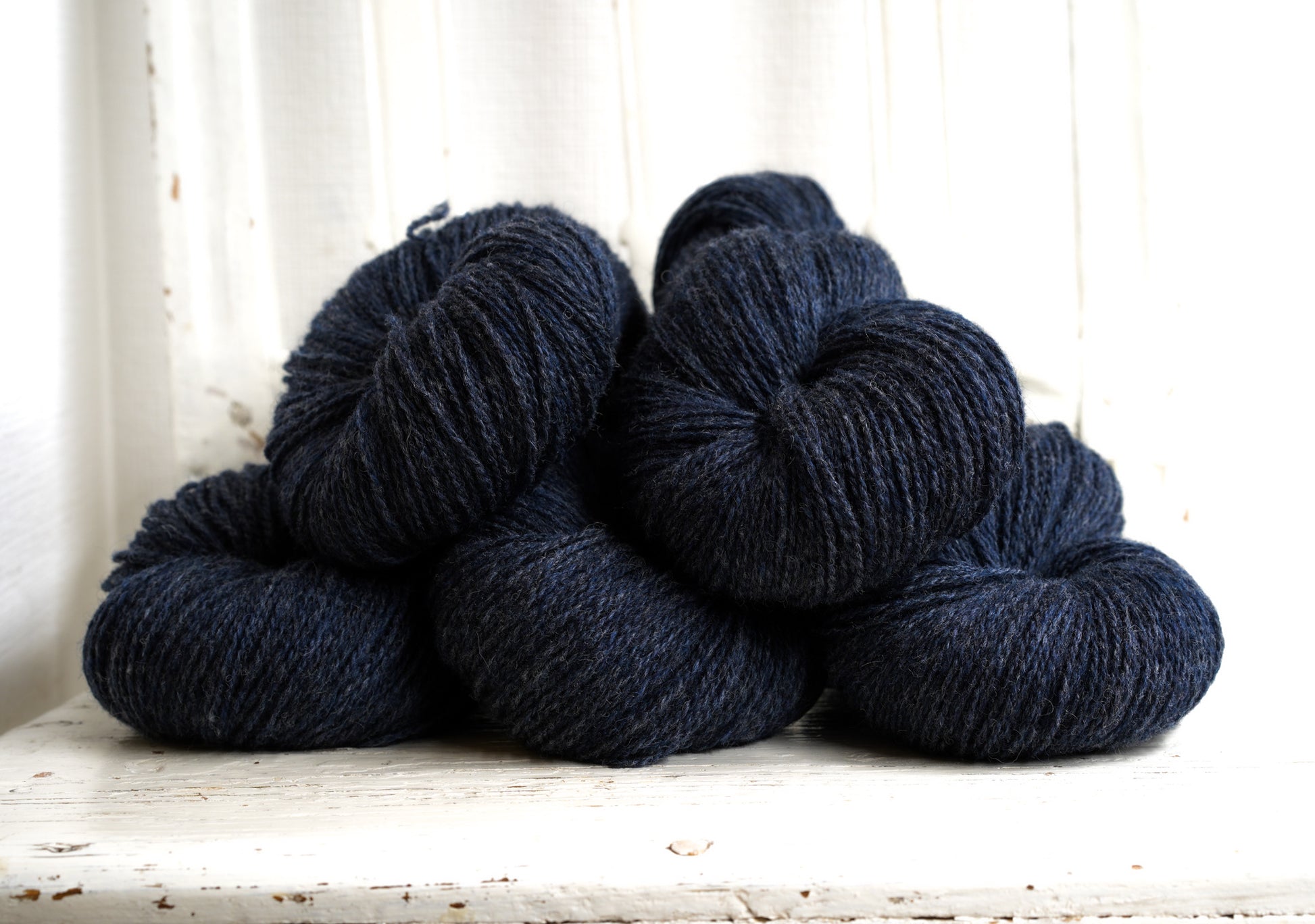 Denim blue wool yarn 100g/3.5oz. | denim-blue-wool-yarn-100g-3-5oz