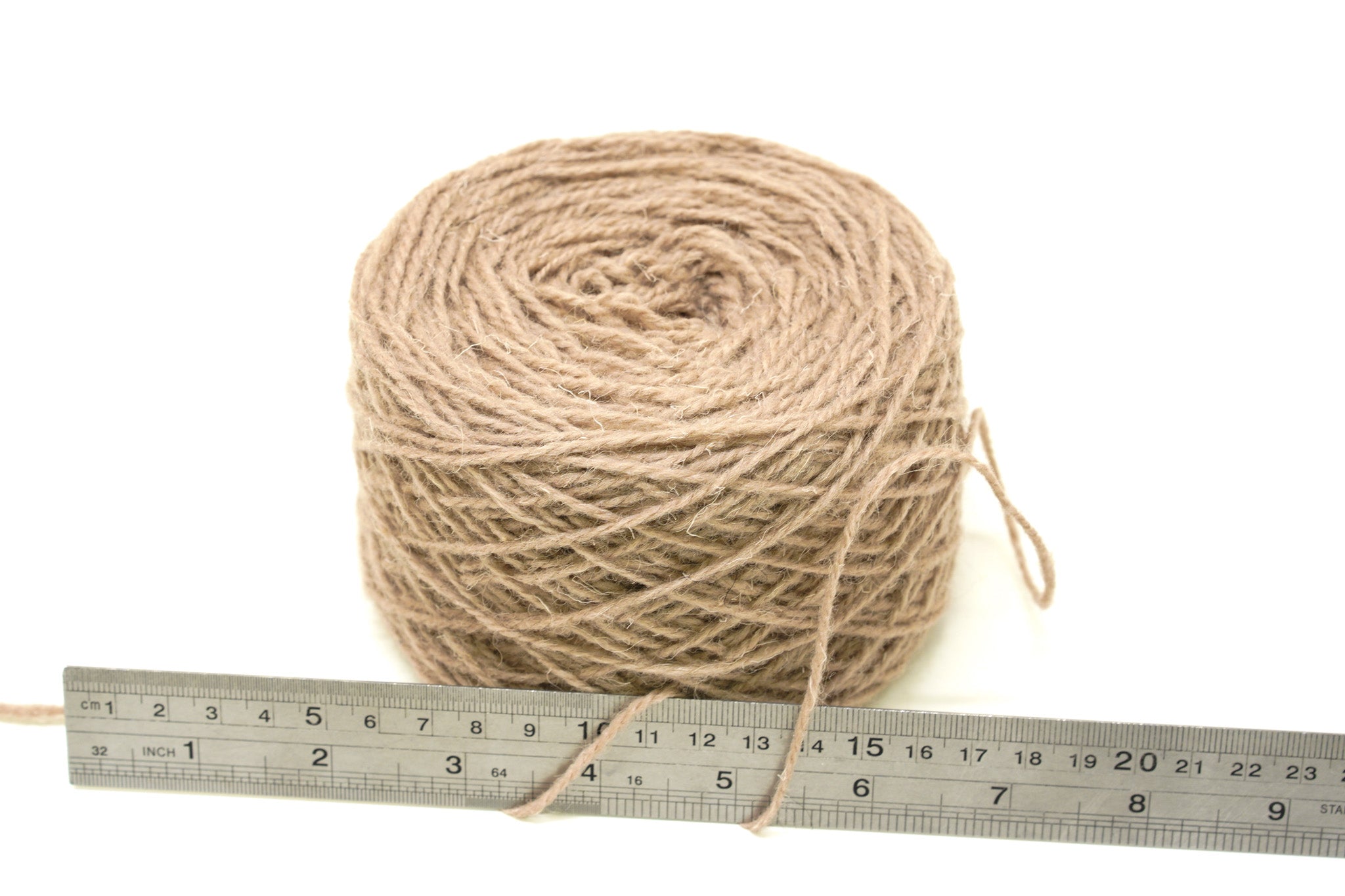 Linen grey European wool yarn - 100g/3,5 oz. Color - 76