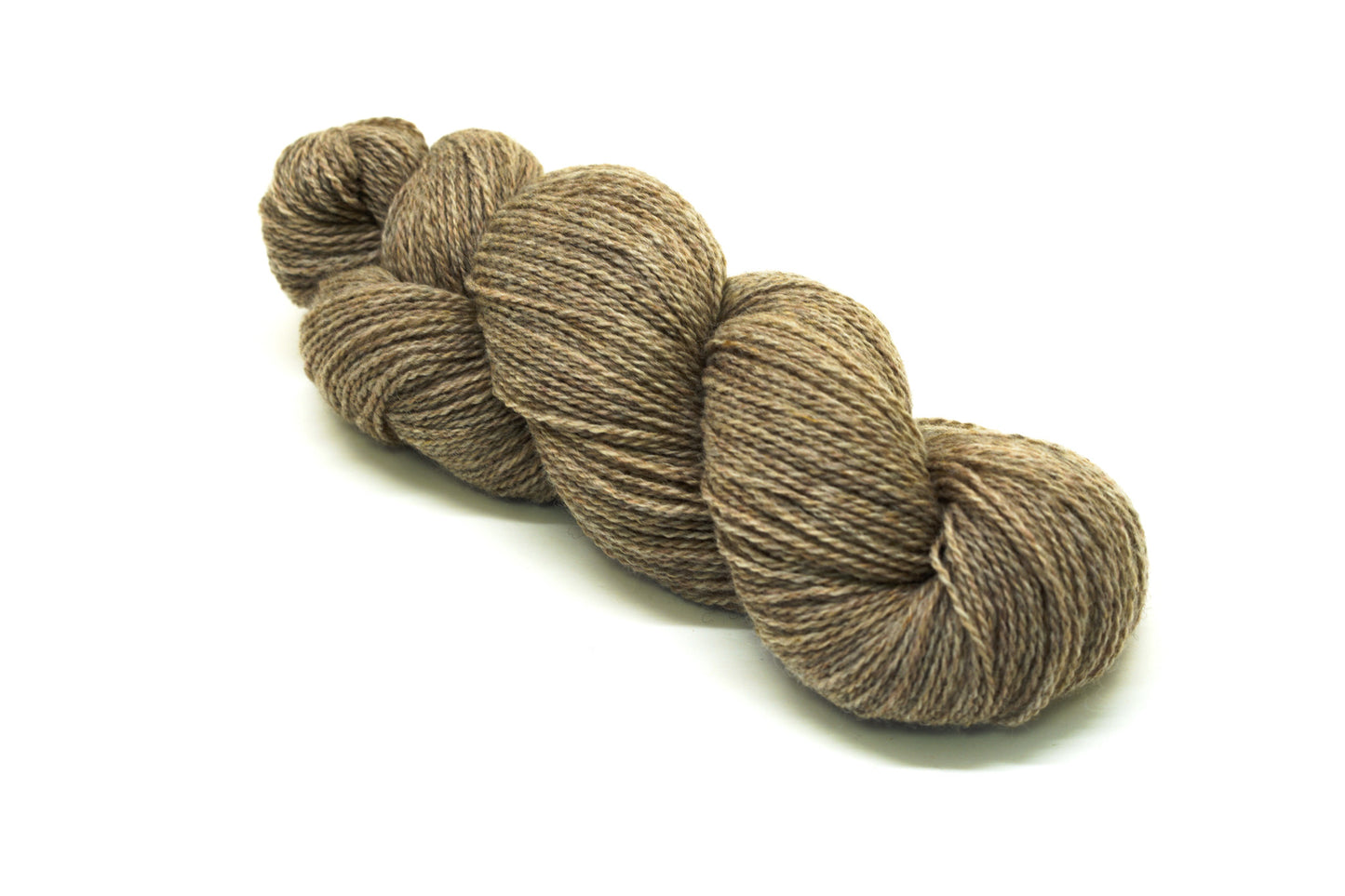 Grey-brown undyed New Zealand  fingering wool - 100g./3,50 oz. - 265