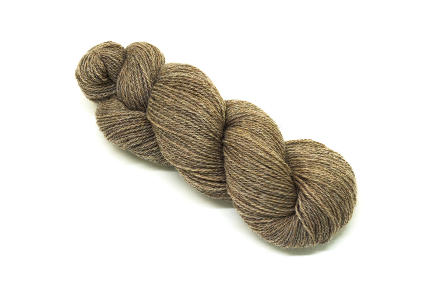 Grey-brown undyed New Zealand  fingering wool - 100g./3,50 oz. - 265