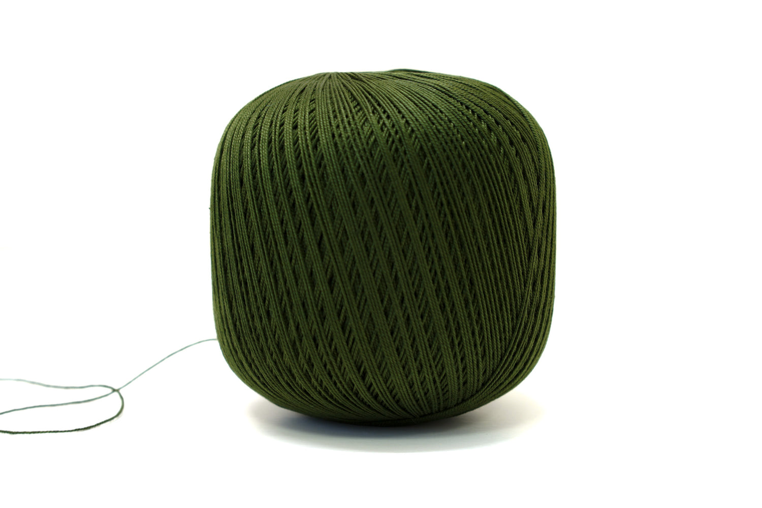Forest deep green color mercerised cotton 100g/452m