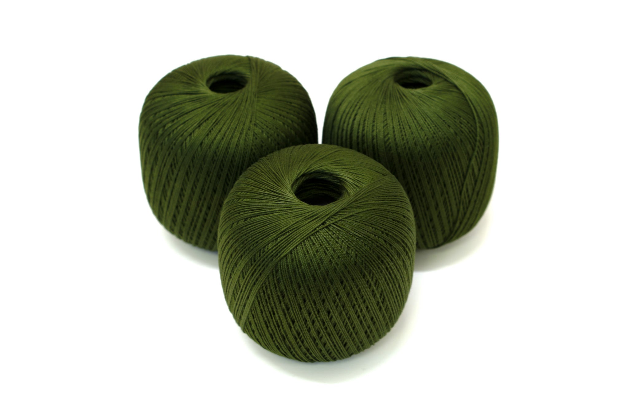 Forest deep green color mercerised cotton 100g/452m
