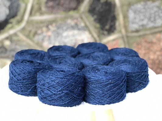 Dark blue European wool yarn | dark-blue-european-wool-yarn
