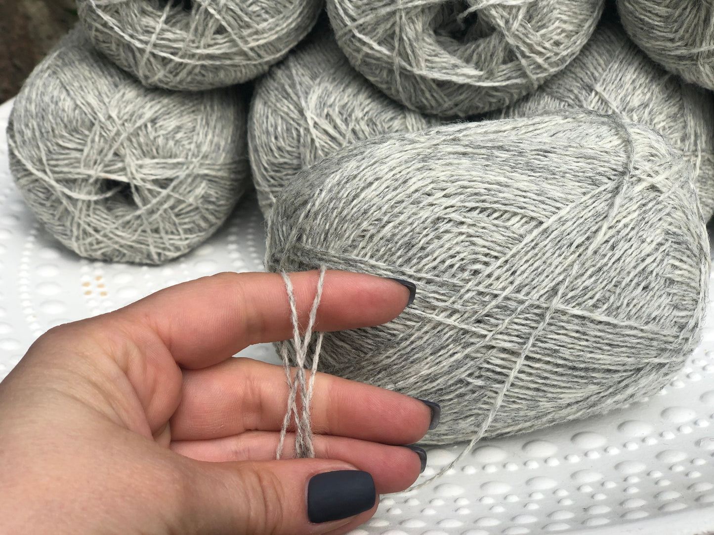 Light grey New Zealand lace wool yarn | light-grey-new-zealand-lace-wool-yarn