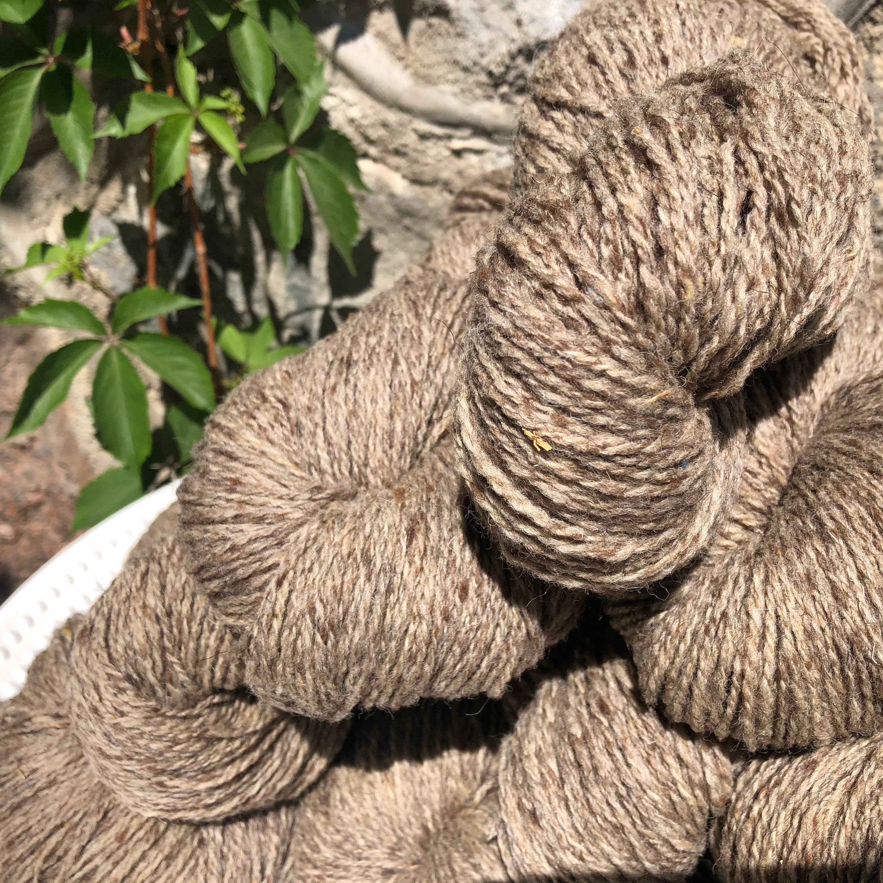 Grey-brown dog wool yarn | grey-brown-dog-wool-yarn