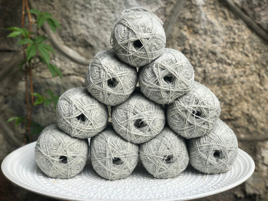Light grey New Zealand lace wool yarn | light-grey-new-zealand-lace-wool-yarn
