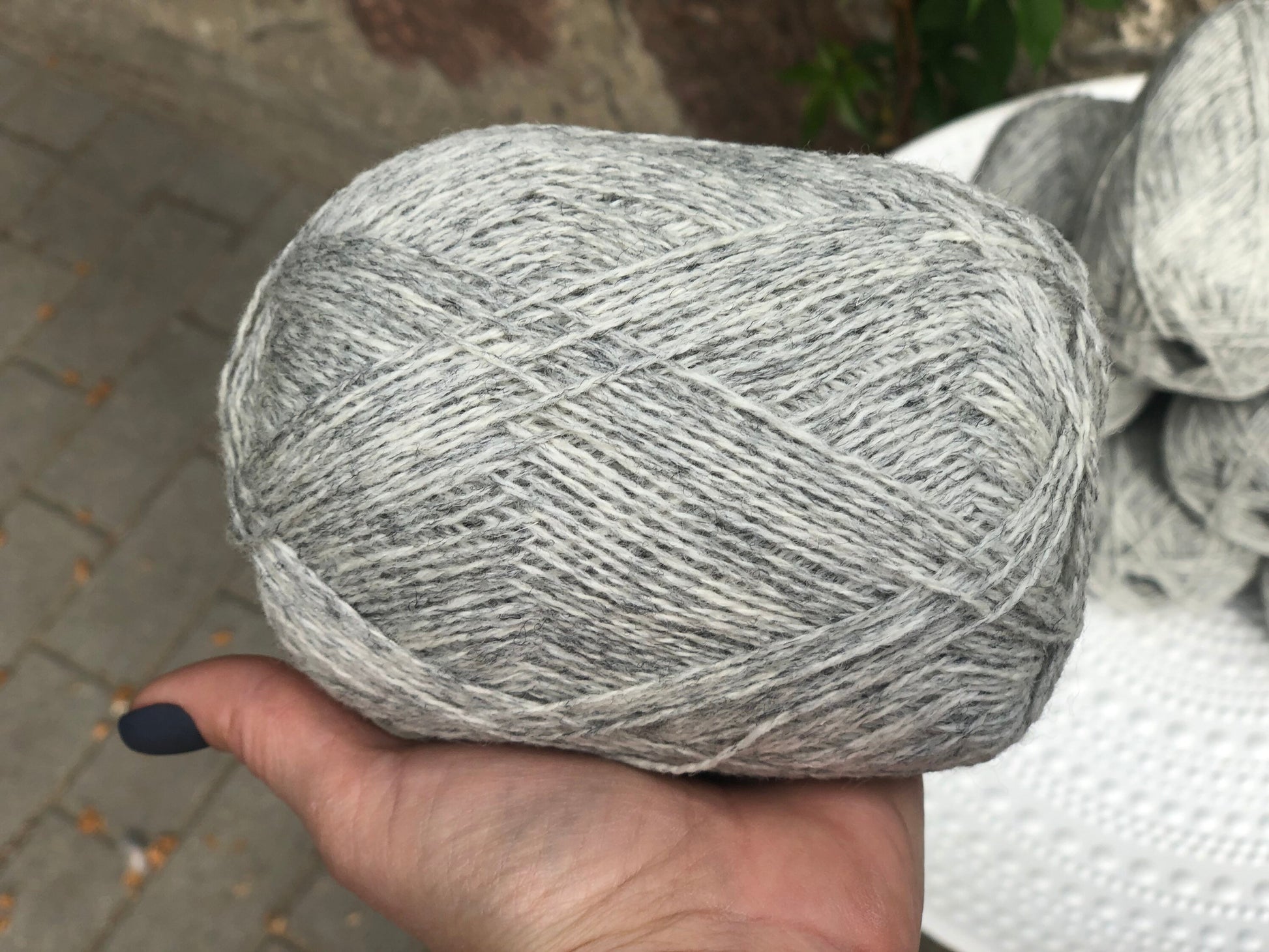 Light grey New Zealand lace wool yarn | light-grey-new-zealand-lace-wool-yarn