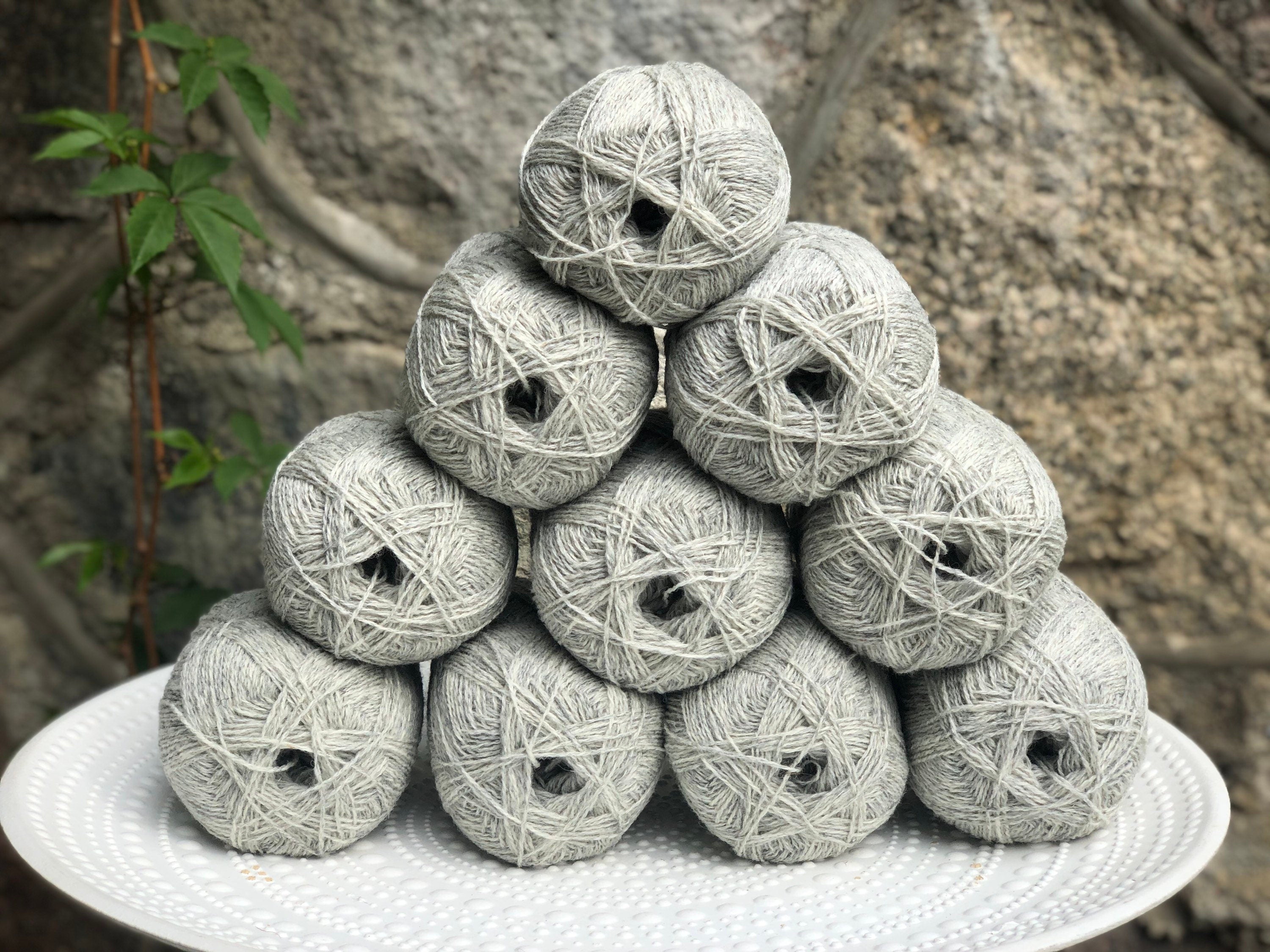 Light grey New Zealand lace wool yarn | light-grey-new-zealand-lace-wool-yarn