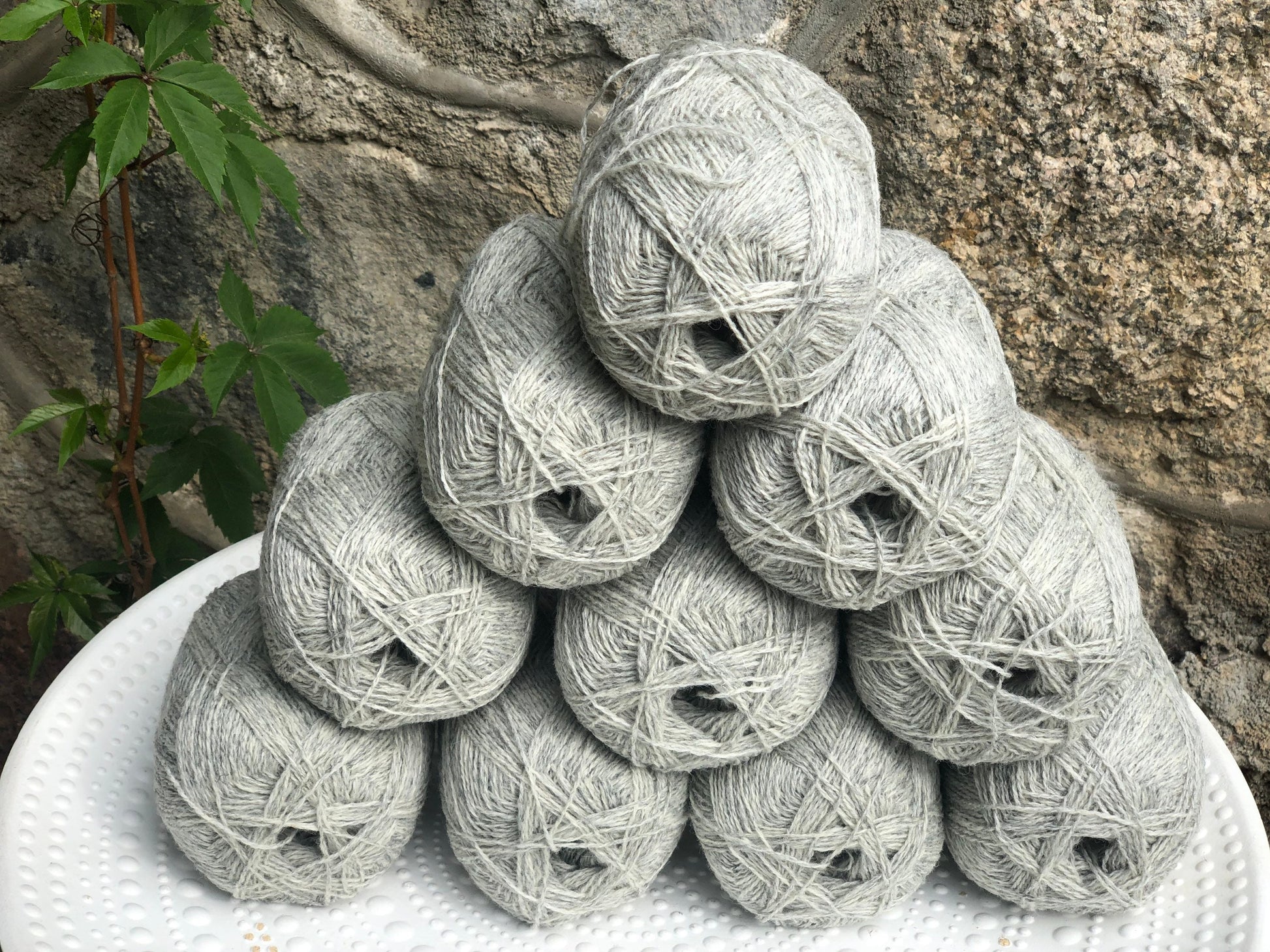 Light grey New Zealand lace wool yarn | light-grey-new-zealand-lace-wool-yarn