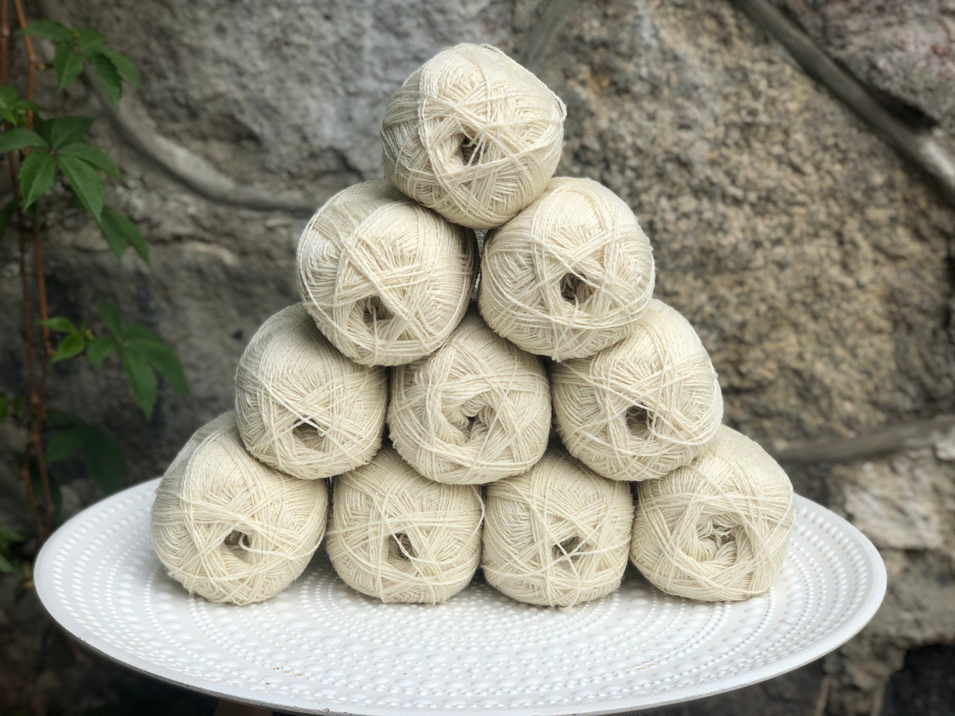 Milk-white New Zealand lace wool yarn | milk-white-new-zealand-lace-wool-yarn