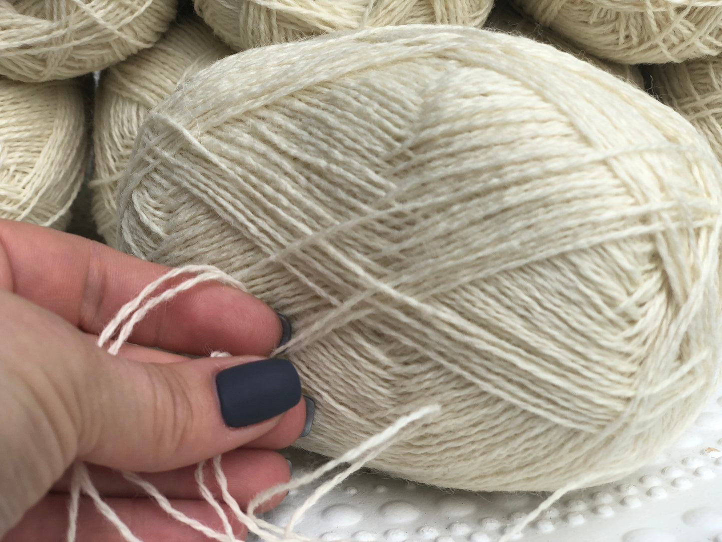 Milk-white New Zealand lace wool yarn | milk-white-new-zealand-lace-wool-yarn