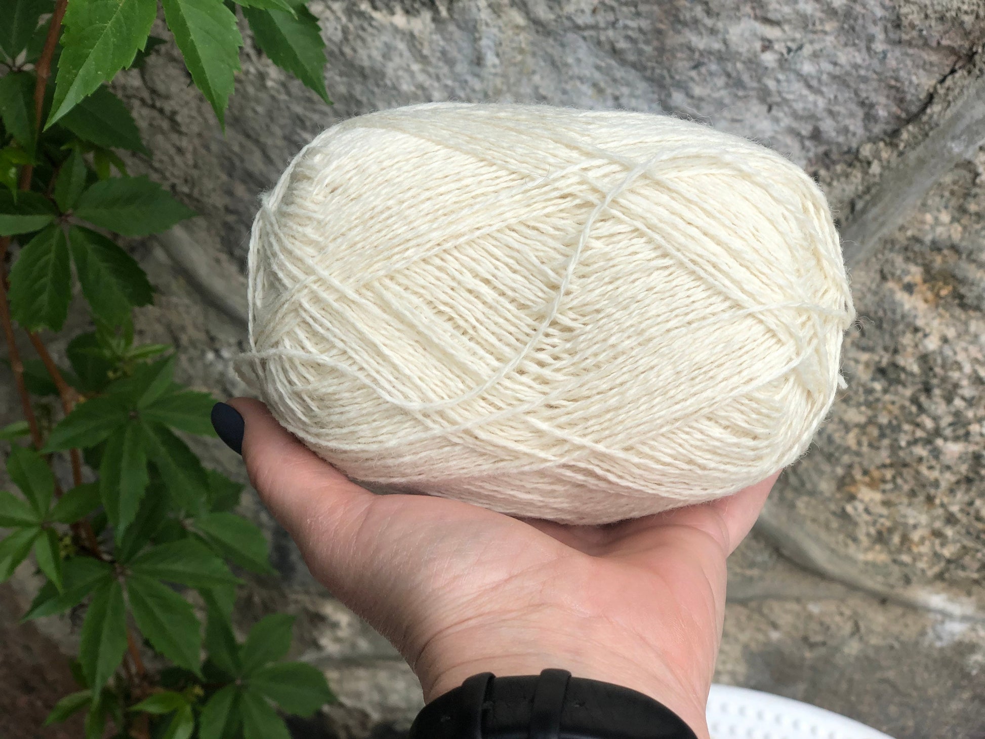 Milk-white New Zealand lace wool yarn | milk-white-new-zealand-lace-wool-yarn
