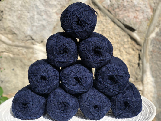 Dark blue New Zealand lace wool yarn | dark-blue-new-zealand-lace-wool-yarn