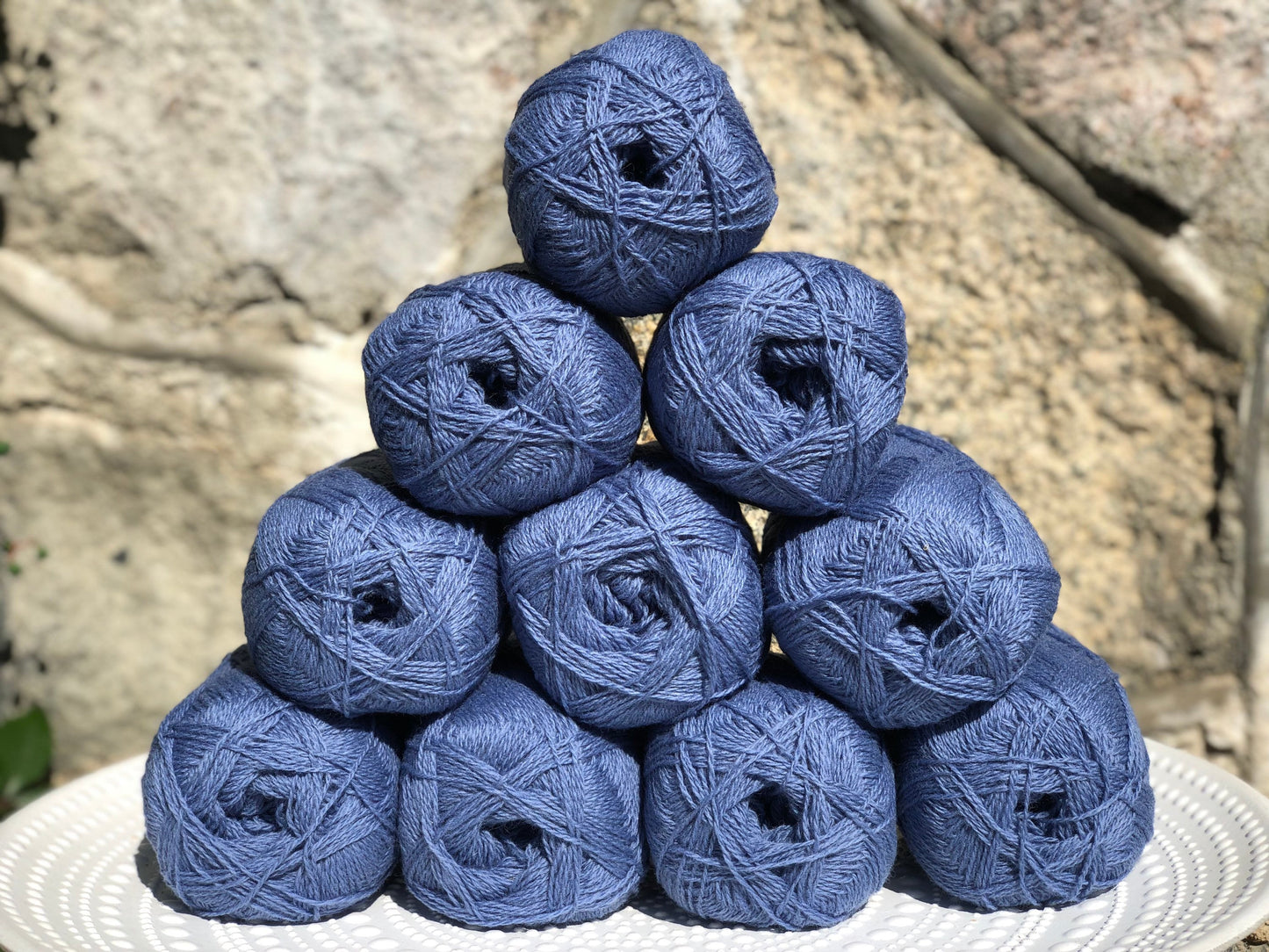 Steel blue New Zealand wool yarn | steel-blue-new-zealand-wool-yarn