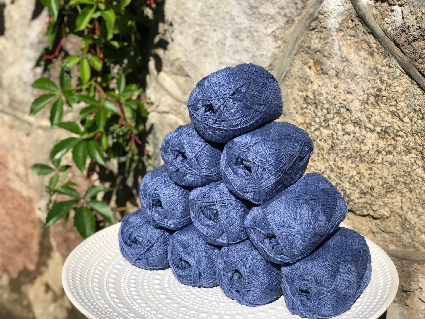 Steel blue New Zealand wool yarn | steel-blue-new-zealand-wool-yarn