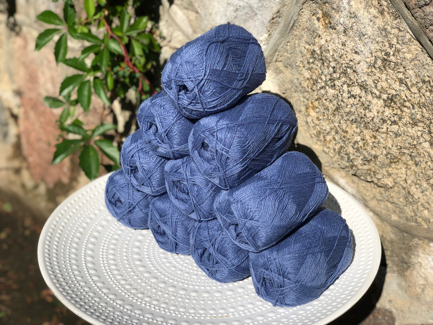 Steel blue New Zealand wool yarn | steel-blue-new-zealand-wool-yarn