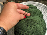 Forest green New Zealand lace wool yarn | forest-green-new-zealand-lace-wool-yarn