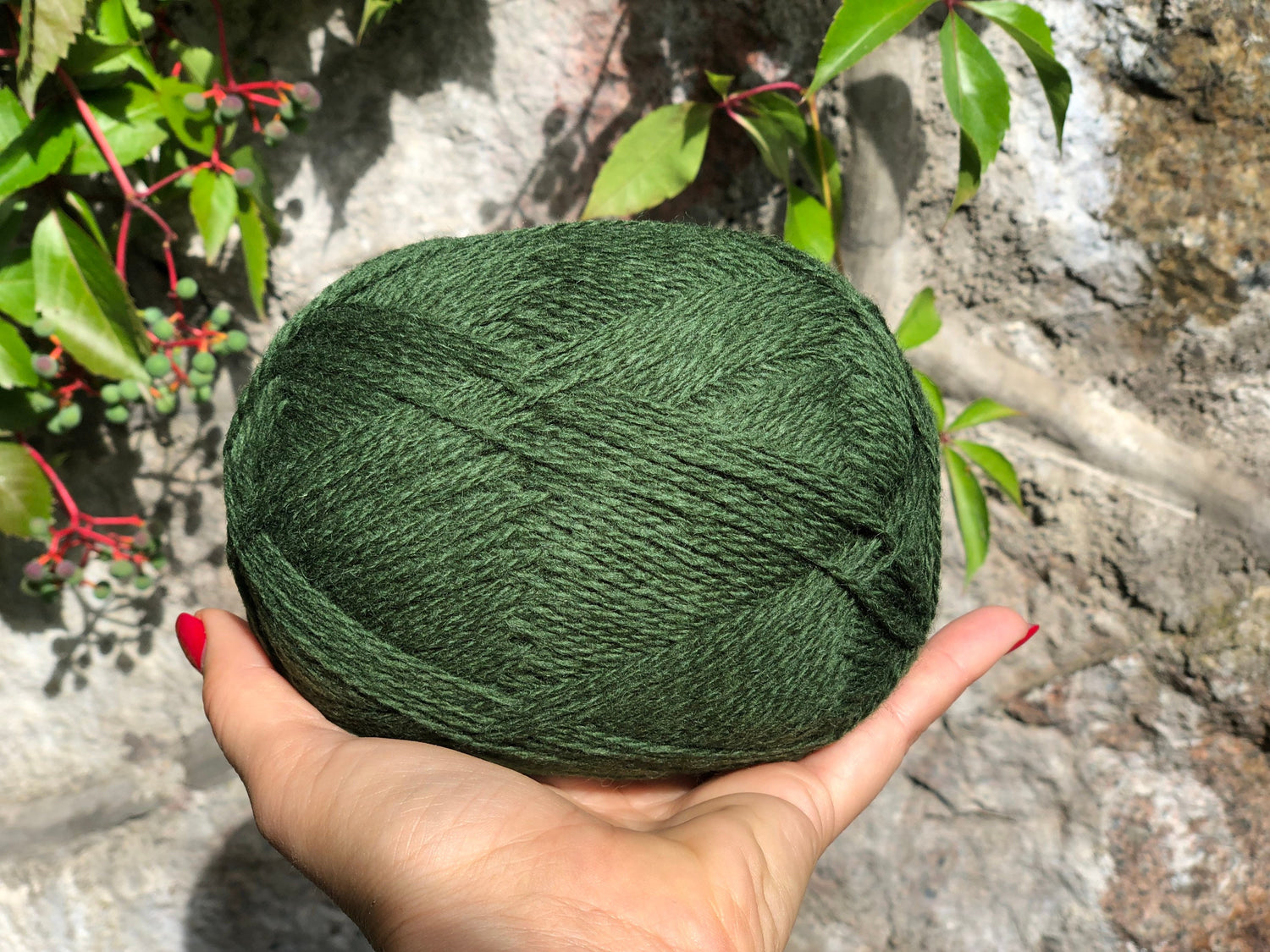 Forest green New Zealand lace wool yarn | forest-green-new-zealand-lace-wool-yarn
