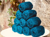 Emerald blue New Zealand wool yarn | emerald-blue-new-zealand-wool-yarn