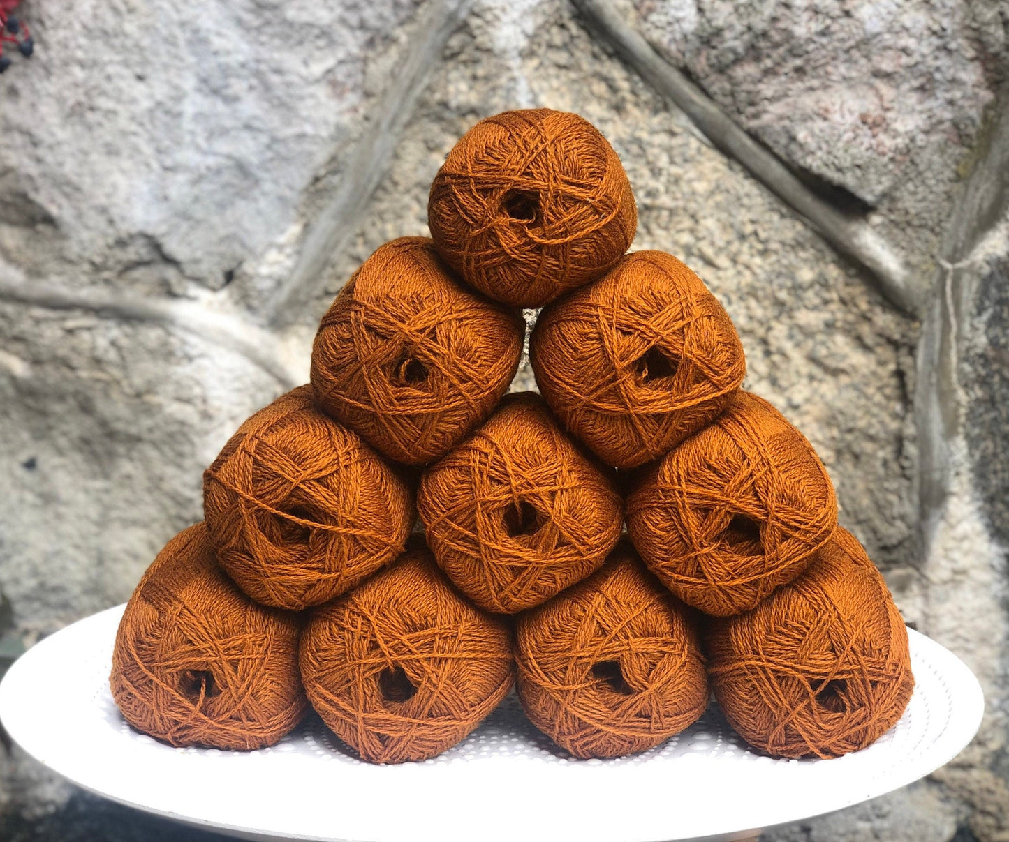 Cinnamon Color lace wool yarn | cinnamon-color-lace-wool-yarn