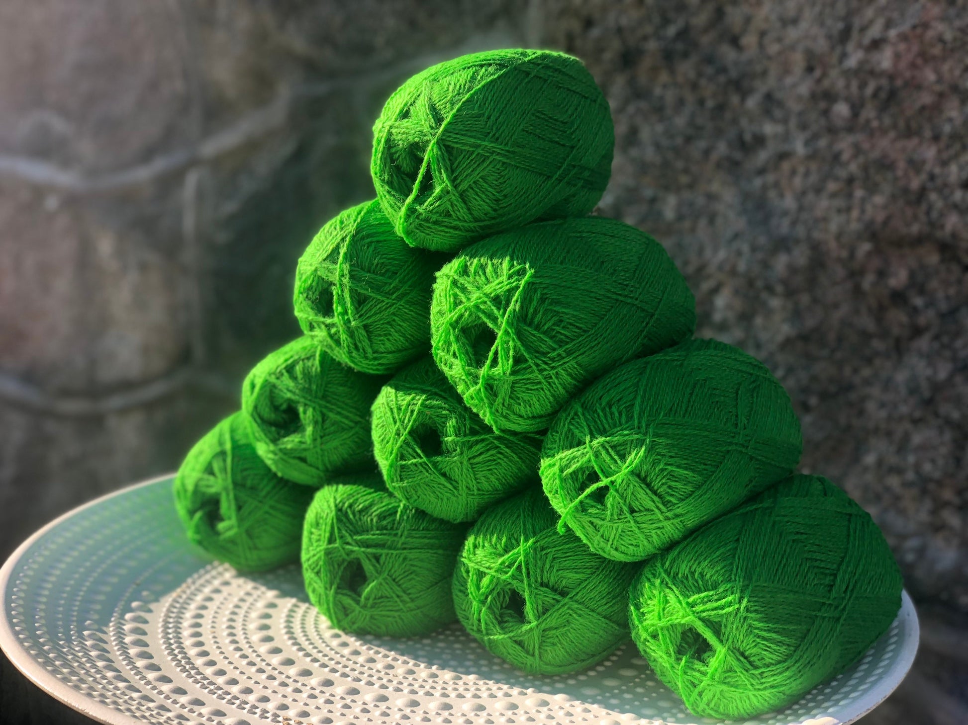 Bright green New Zealand lace wool yarn | bright-green-new-zealand-lace-wool-yarn