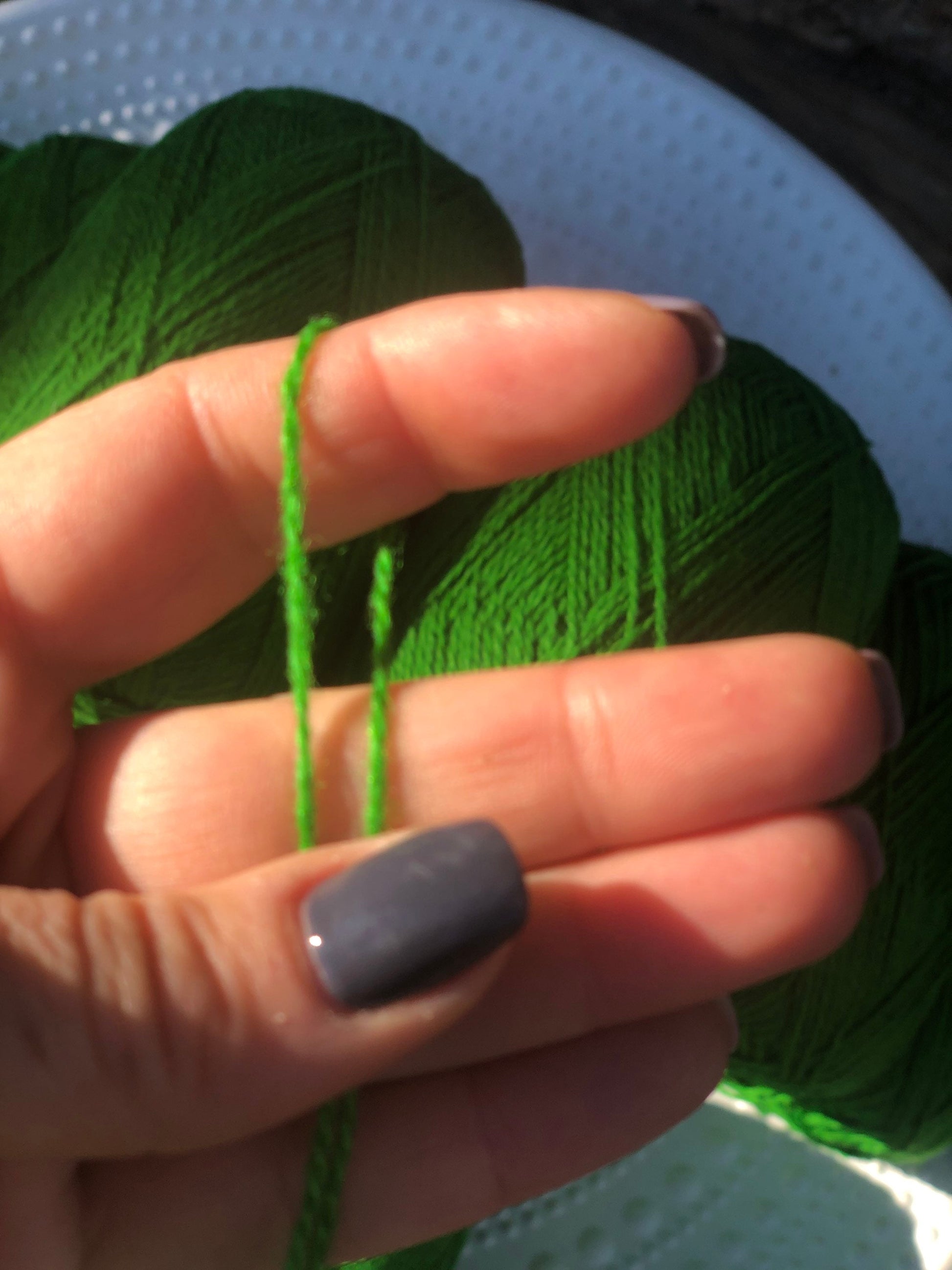 Bright green New Zealand lace wool yarn | bright-green-new-zealand-lace-wool-yarn