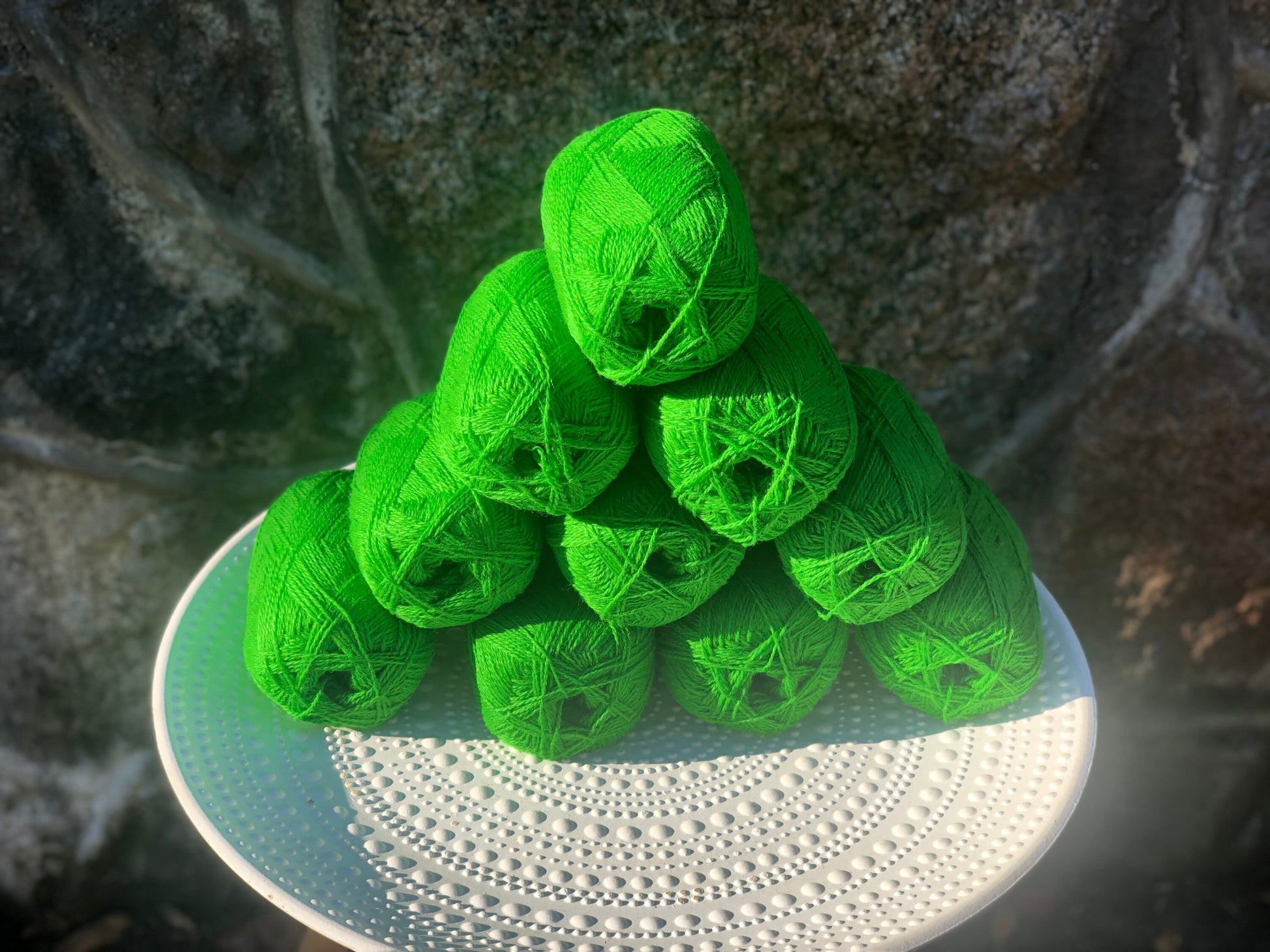 Bright green New Zealand lace wool yarn | bright-green-new-zealand-lace-wool-yarn