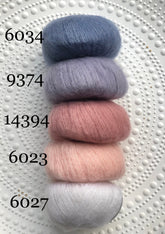Lilac Lana Gatto Kid Mohair Silk yarn - 212m/25g Luxury threads for the finest lace knitting, premium quality yarn - 9374 | lilac-lana-gatto-kid-mohair-silk-yarn-212m-25g-luxury-threads-for-the-finest-lace-knitting-premium-quality-yarn-9374