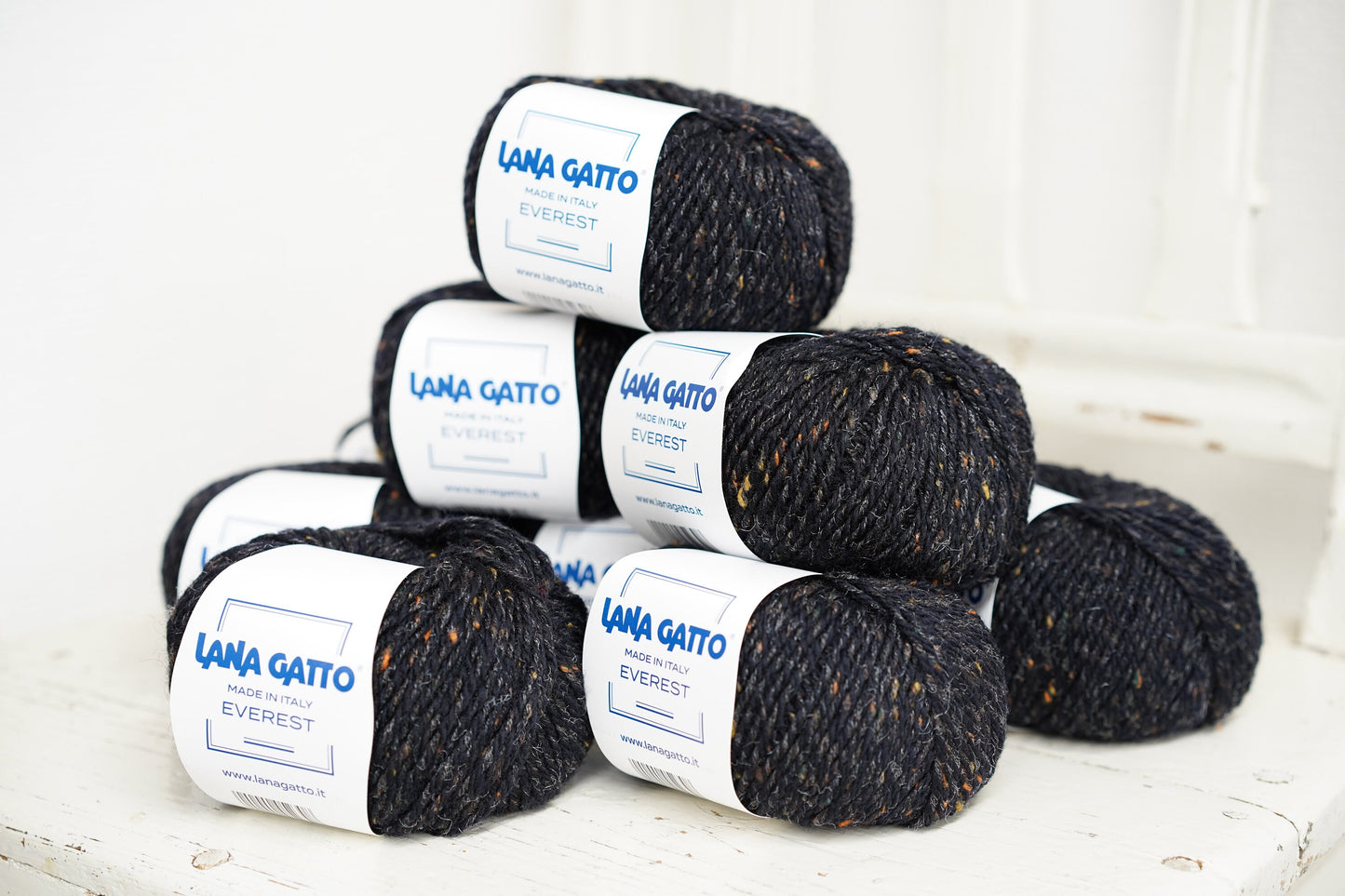 Lana Gatto Black tweed Everest wool yarn | lana-gatto-black-tweed-everest-wool-yarn