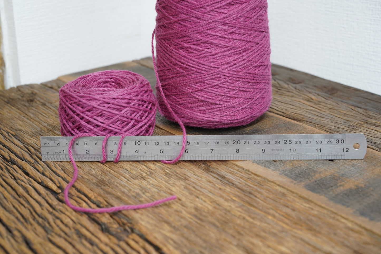 Tea Rose wool yarn in cone | tea-rose-wool-yarn-in-cone
