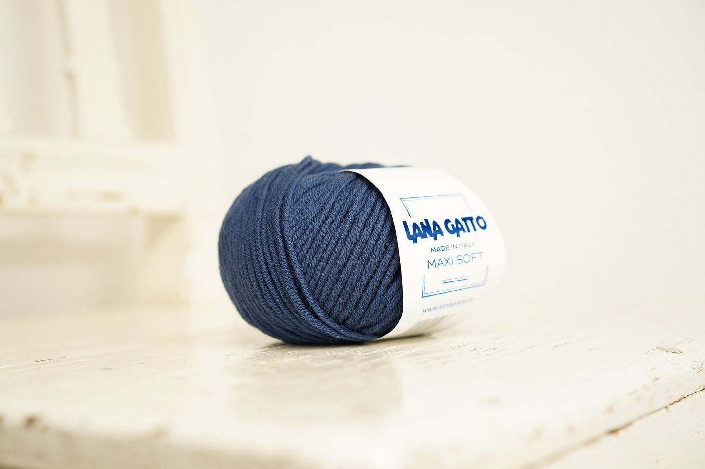 Lana Gatto Maxi soft Oxford blue merino wool yarn | lana-gatto-maxi-soft-oxford-blue-merino-wool-yarn