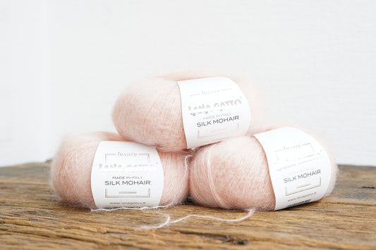 Light peach Luxury Lana Gatto Kid Mohair Silk yarn | light-peach-luxury-lana-gatto-kid-mohair-silk-yarn