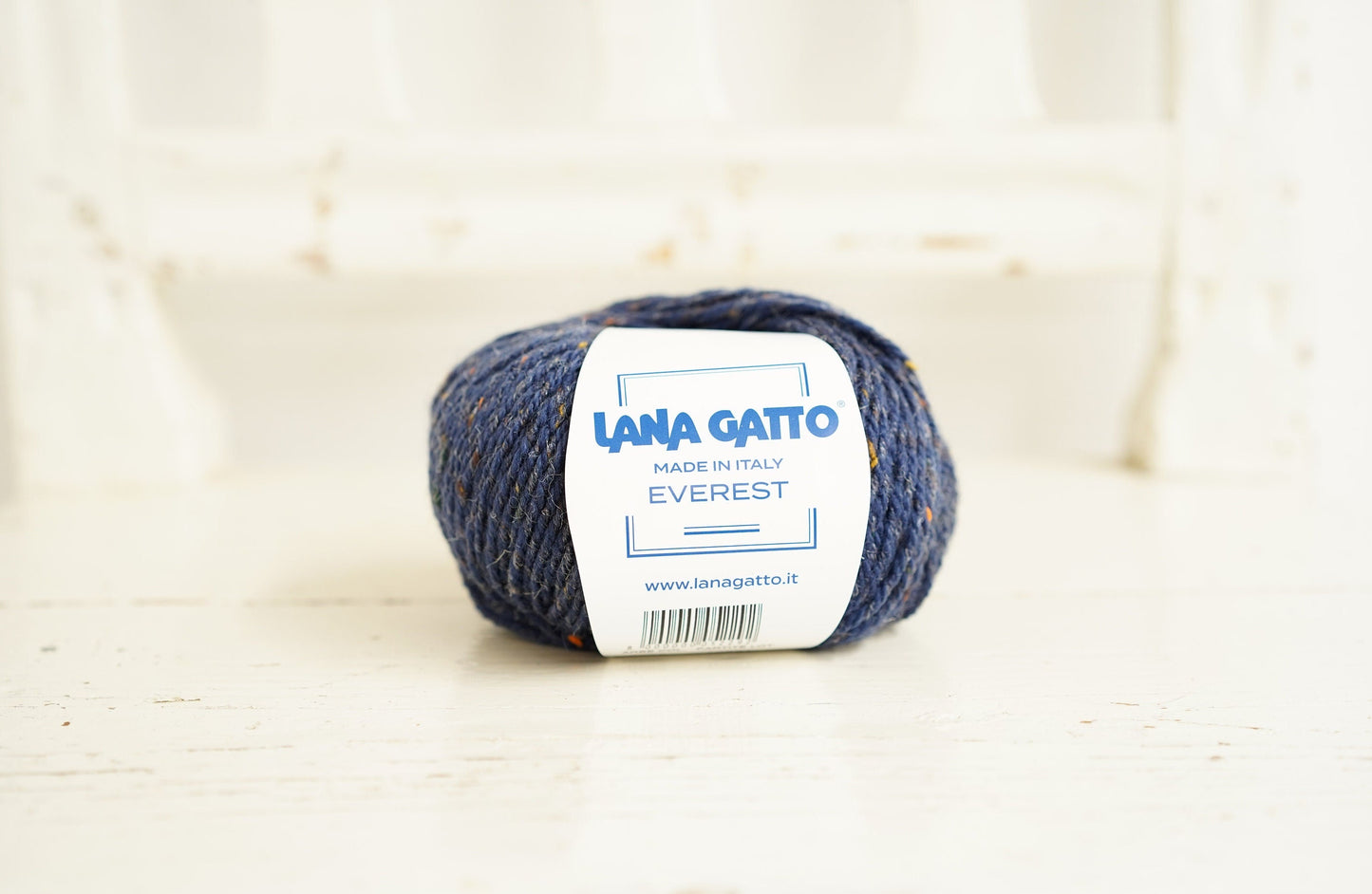 Lana Gatto Everest Blue tweed wool yarn | lana-gatto-everest-blue-tweed-wool-yarn